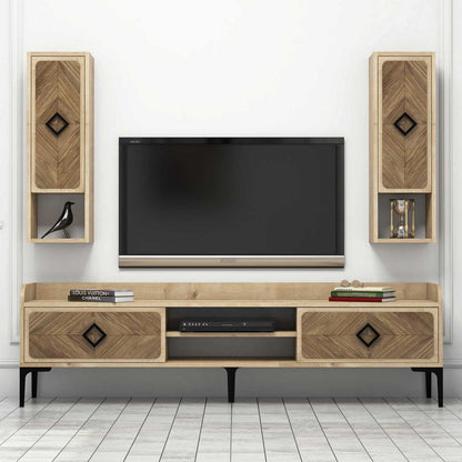 Έπιπλο Τηλεόρασης TV Βάση Σύνθεση Δρυς | 845HCT3077