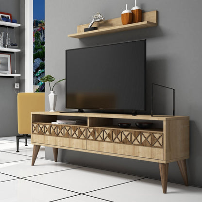 Έπιπλο Τηλεόρασης TV Βάση Σύνθεση Δρυς | 845HCT3084