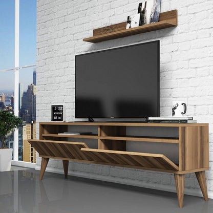 Έπιπλο Τηλεόρασης TV Βάση Σύνθεση Καρυδί | 845HCT3085