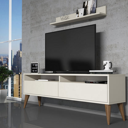 Έπιπλο Τηλεόρασης TV Βάση Σύνθεση Κρεμ | 845HCT3087