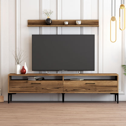 Έπιπλο Τηλεόρασης TV Βάση Σύνθεση Καρυδί | 845HCT3098