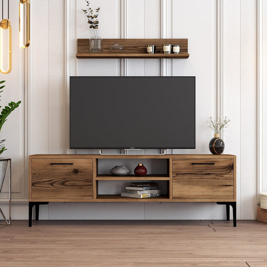 Έπιπλο Τηλεόρασης TV Βάση Σύνθεση Καρυδί | 845HCT3103