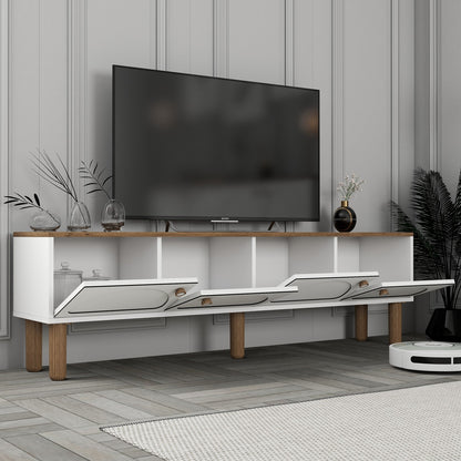 Έπιπλο Τηλεόρασης TV Βάση Σύνθεση Λευκό | 845HCT3112