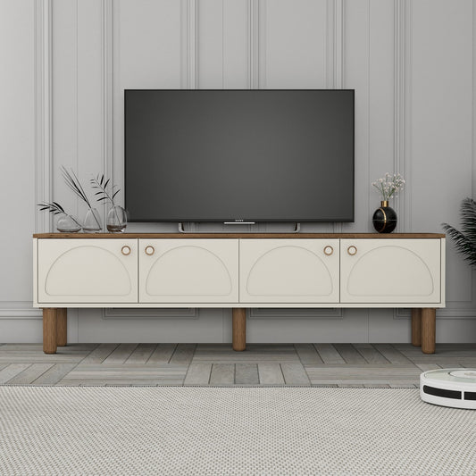 Έπιπλο Τηλεόρασης TV Βάση Σύνθεση Κρεμ | 845HCT3113