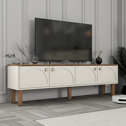 Έπιπλο Τηλεόρασης TV Βάση Σύνθεση Κρεμ | 845HCT3113