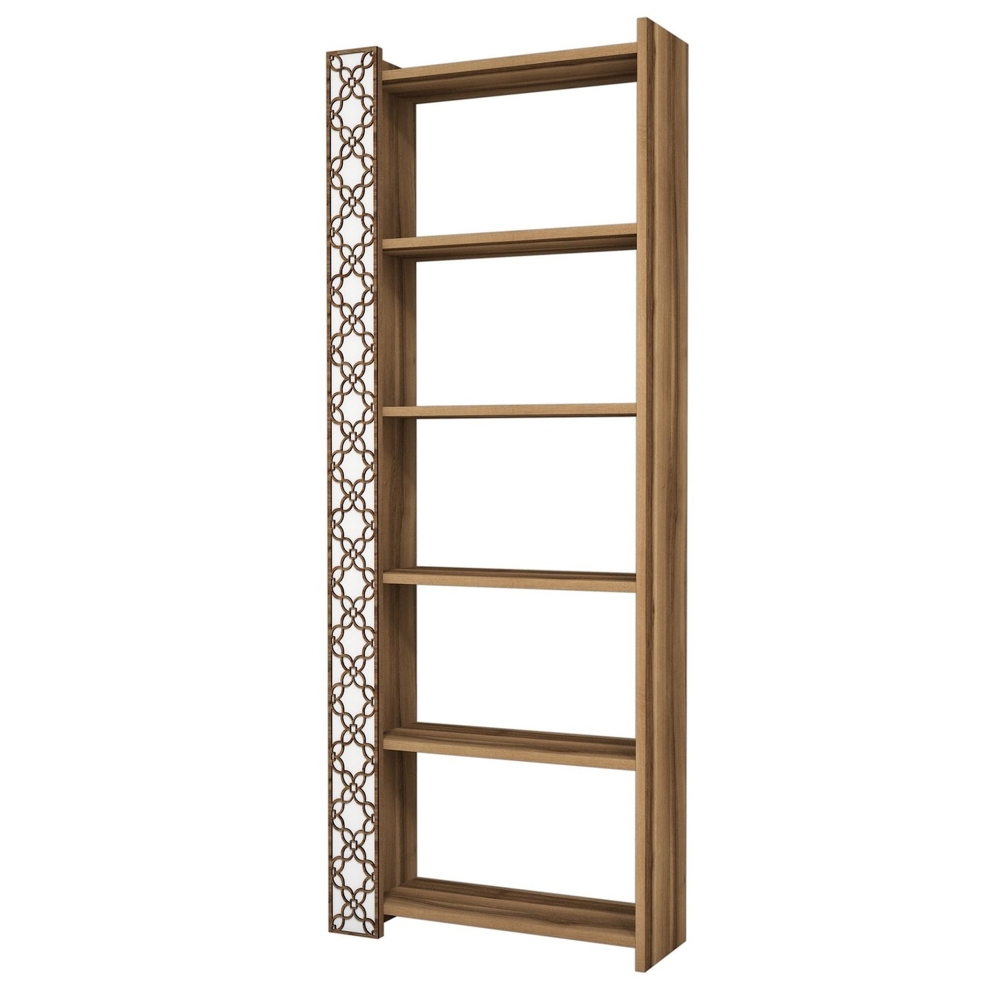 Βιβλιοθήκη 64,6 × 24,2 × 170 εκ. Καρυδί Λευκό GR845HCT3606