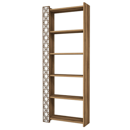Βιβλιοθήκη 64,6 × 24,2 × 170 εκ. Καρυδί Λευκό GR845HCT3606