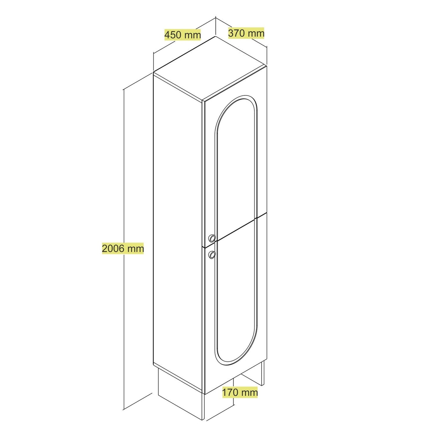 Ντουλάπα Έπιπλο Εισόδου με Καθρέφτη Ψηλό Ντουλάπι Παπουτσοθήκη Ραφιέρα Κρεβατοκάμαρας Έπιπλο Μπάνιου Ανοιχτή Ντουλάπα 845HCT4239