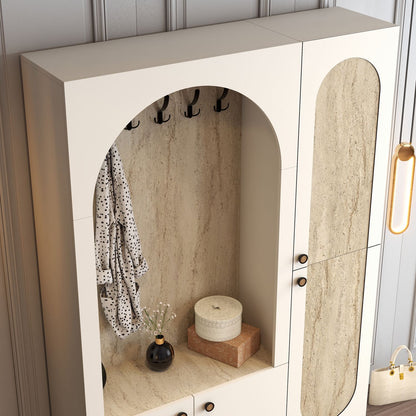 Έπιπλο Εισόδου Βάση για Παλτό Κρεμάστρα Ρούχων Καλόγερος Ντουλάπα Παπουτσοθήκη 845HCT4242