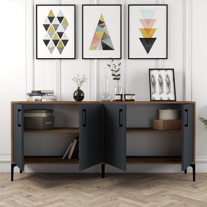 Μπουφές Καρυδί
Ανθρακί 180x35x78cm | 845HCT5301