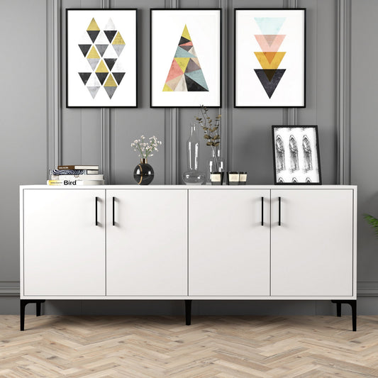 Μπουφές Λευκό 180x35x78cm | 845HCT5307