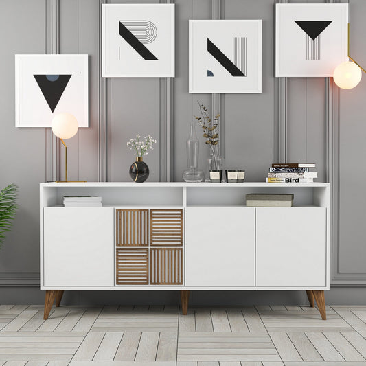 Μπουφές Λευκό 160x35x78cm | 845HCT5335
