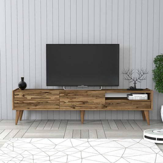 Έπιπλο Τηλεόρασης TV Βάση Σύνθεση Καρυδί | 845HCT5352