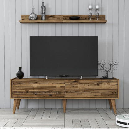 Έπιπλο Τηλεόρασης TV Βάση Σύνθεση Καρυδί | 845HCT5387