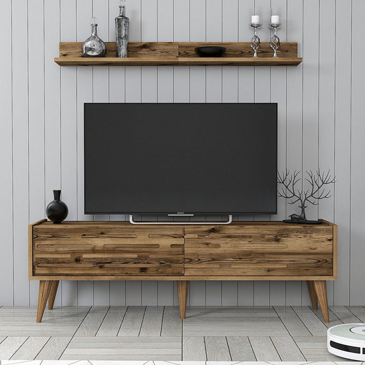 Έπιπλο Τηλεόρασης TV Βάση Σύνθεση Καρυδί | 845HCT5387