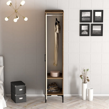 Ντουλάπα 40x201.4x47.5 εκ Walnut Cream 845HCT5401