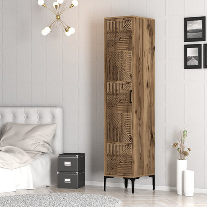 Ντουλάπα Έπιπλο Εισόδου σε 5 Χρωματισμούς Ψηλό Ντουλάπι Κρεμάστρα Ραφιέρα Κρεβατοκάμαρας Έπιπλο Μπάνιου Ανοιχτή Ντουλάπα 845HCT5402