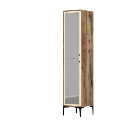 Ντουλάπα 40x201.4x47.5 εκ Walnut Cream 845HCT5406