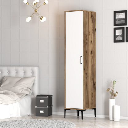 Ντουλάπα 40x201.4x47.5 εκ Walnut White 845HCT5410