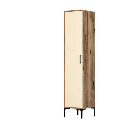 Ντουλάπα 40x201.4x47.5 εκ Walnut Cream 845HCT5411