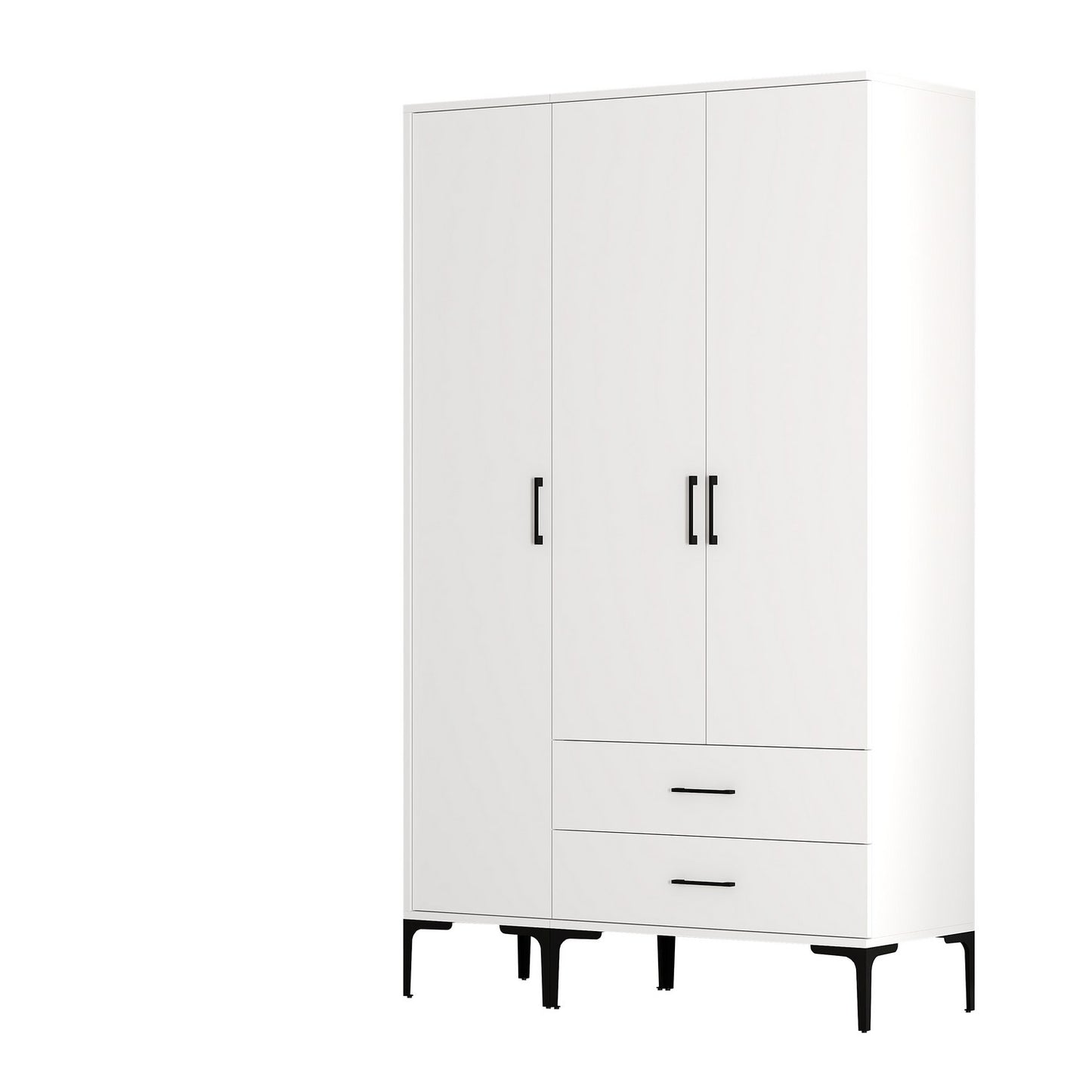 Ντουλάπα 120x201.4x47.5 εκ Λευκό 845HCT5463