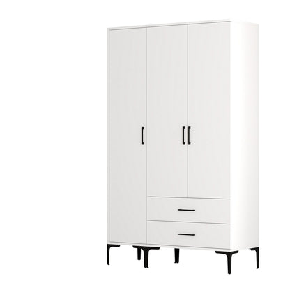 Ντουλάπα 120x201.4x47.5 εκ Λευκό 845HCT5463