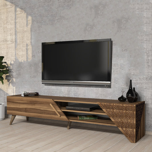 Έπιπλο Τηλεόρασης TV Βάση Σύνθεση Καρυδί | 845HCT5499