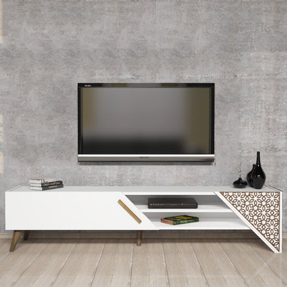 Έπιπλο Τηλεόρασης TV Βάση Σύνθεση Λευκό | 845HCT5501