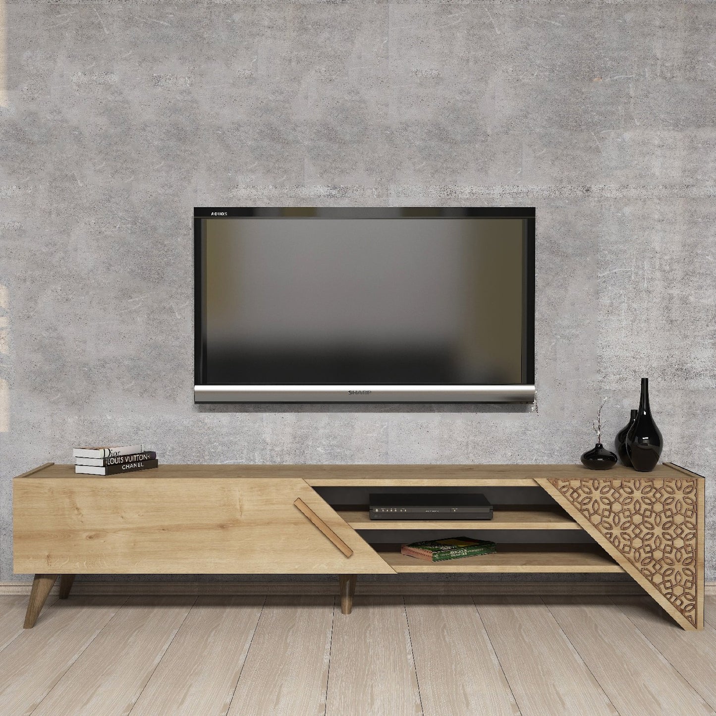 Έπιπλο Τηλεόρασης TV Βάση Σύνθεση Δρυς | 845HCT5503