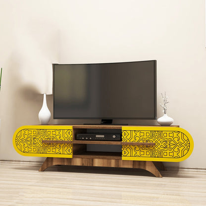 Έπιπλο Τηλεόρασης TV Βάση Σύνθεση Καρυδί Yellow | 845HCT5506