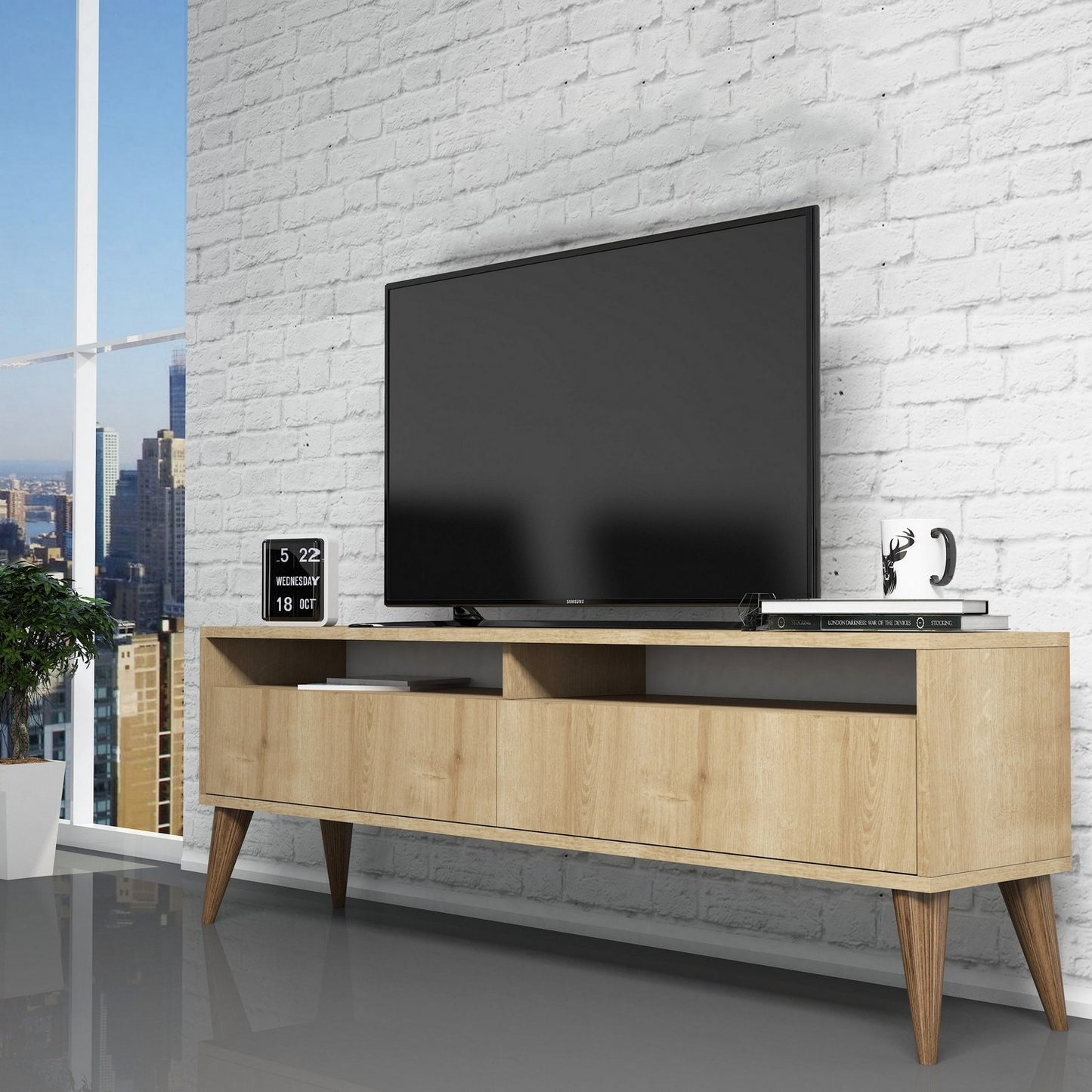 Έπιπλο Τηλεόρασης TV Βάση Σύνθεση Δρυς | 845HCT5510