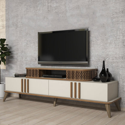 Έπιπλο Τηλεόρασης TV Βάση Σύνθεση Κρεμ | 845HCT5513
