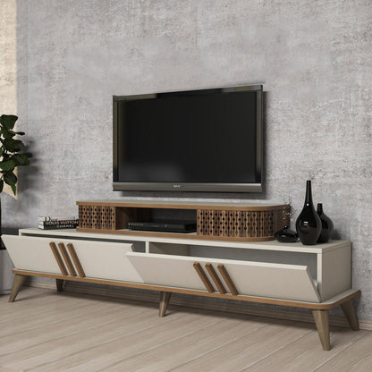 Έπιπλο Τηλεόρασης TV Βάση Σύνθεση Κρεμ | 845HCT5513