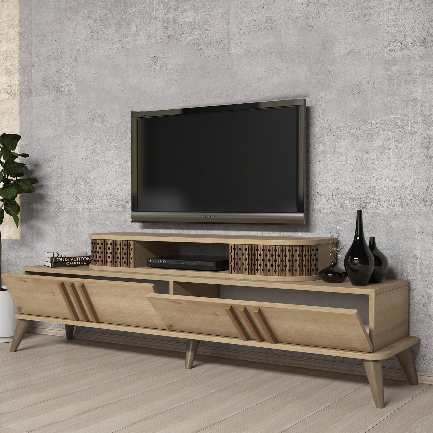 Έπιπλο Τηλεόρασης TV Βάση Σύνθεση Δρυς | 845HCT5514