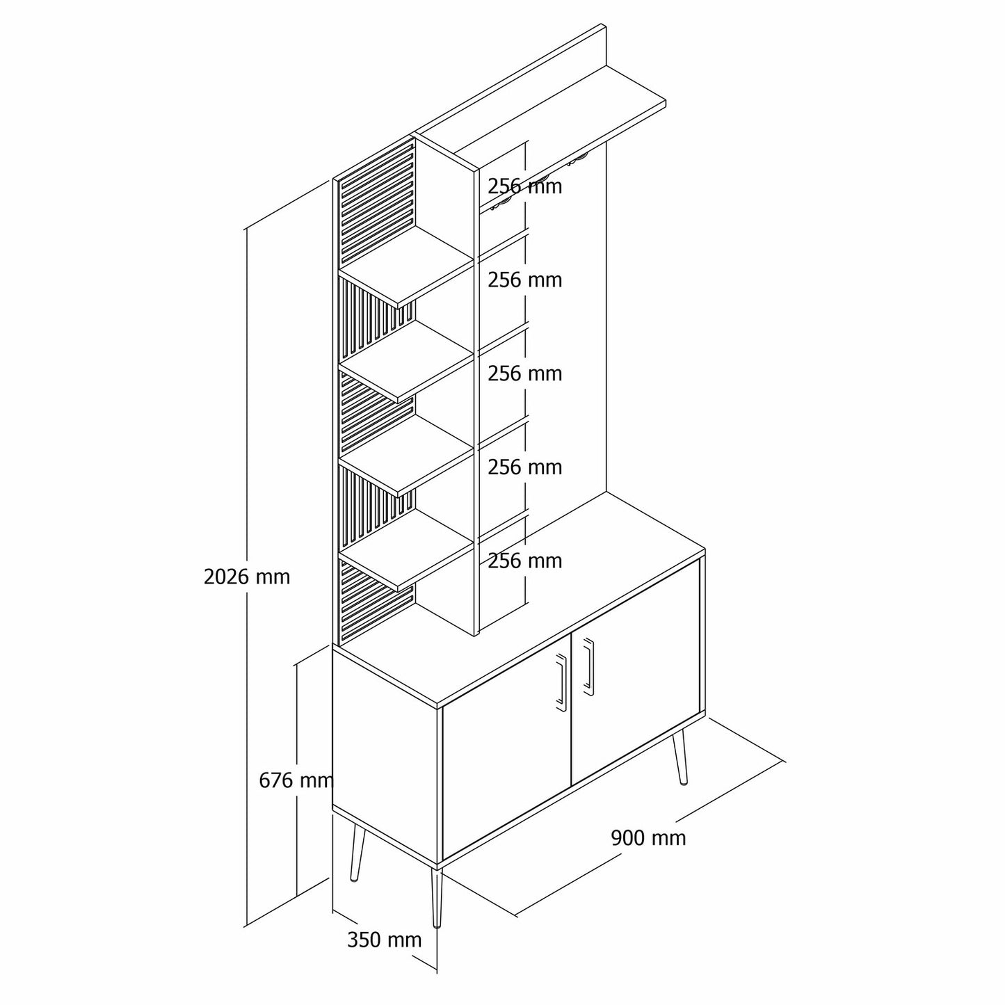Έπιπλο Εισόδου Βάση Χολ με Ράφια Γάντζους Μοντέρνο Έπιπλο Εισόδου Παπουτσοθήκη 845HCT5524