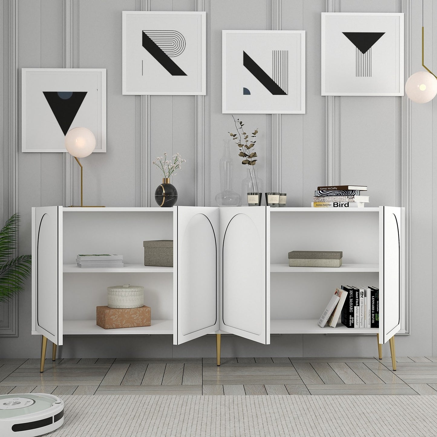 Μπουφές Λευκό
Χρυσό 180x35x80cm | 845HCT5527