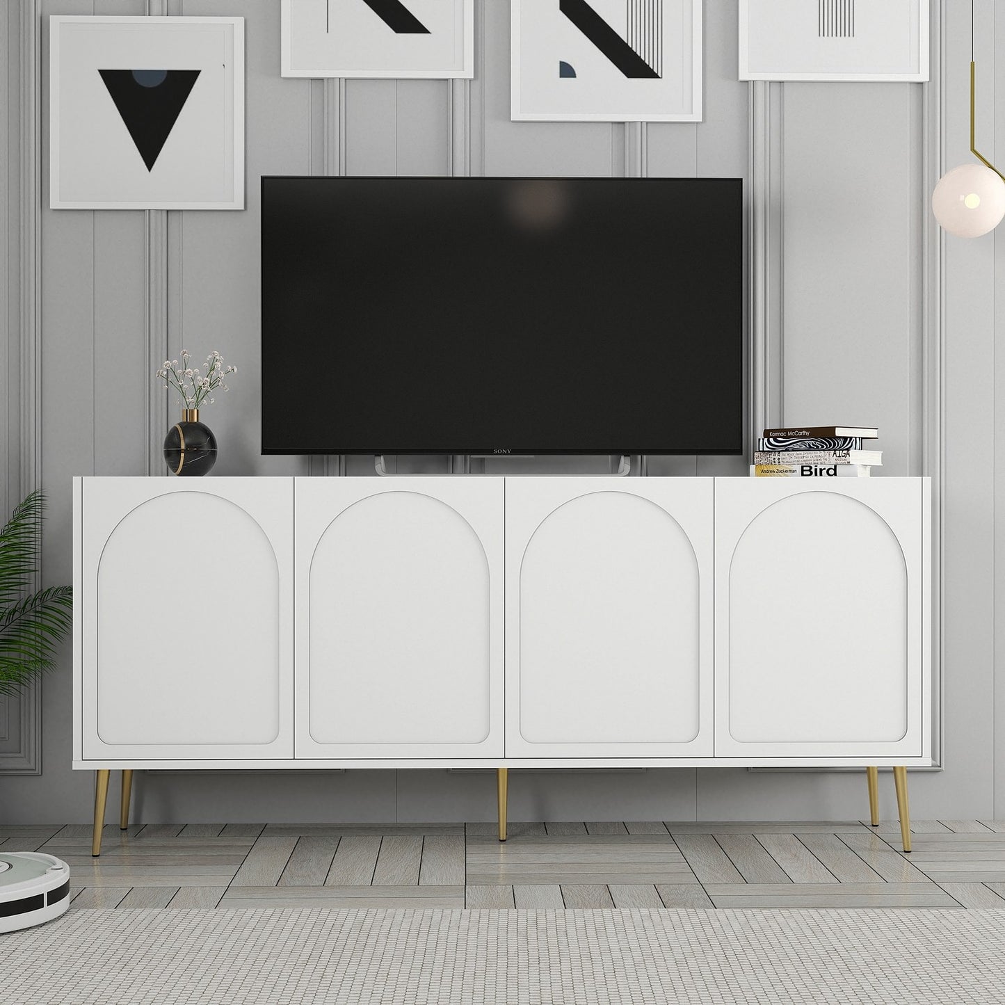 Μπουφές Λευκό
Χρυσό 180x35x80cm | 845HCT5527