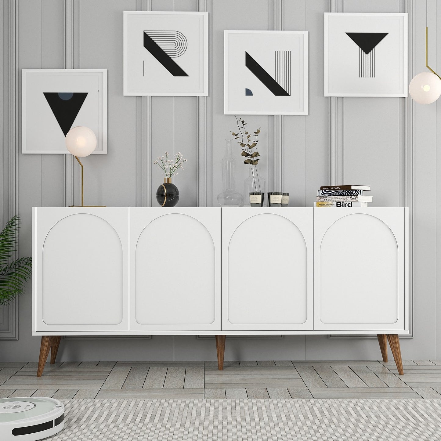Μπουφές Λευκό
Καρυδί 180x35x81cm | 845HCT5533