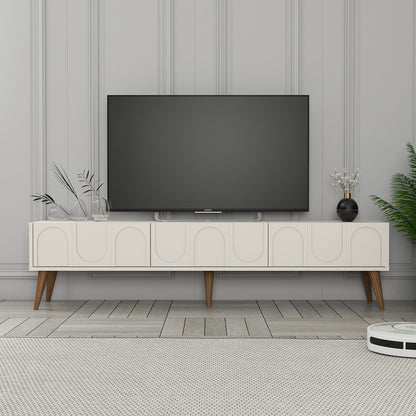 Έπιπλο Τηλεόρασης TV Βάση Σύνθεση Κρεμ Καρυδί | 845HCT5596