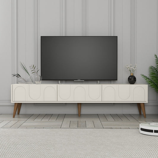 Έπιπλο Τηλεόρασης TV Βάση Σύνθεση Κρεμ Καρυδί | 845HCT5596
