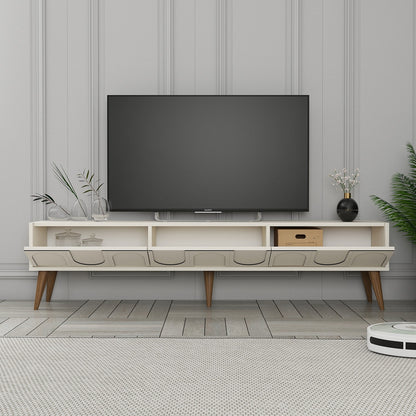 Έπιπλο Τηλεόρασης TV Βάση Σύνθεση Κρεμ Καρυδί | 845HCT5596