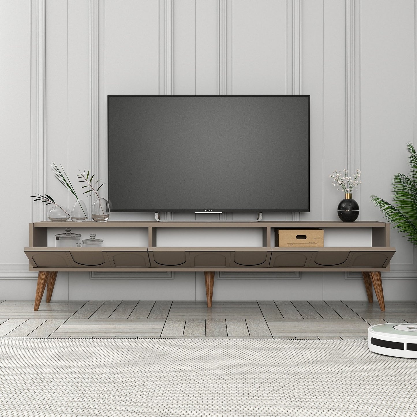 Έπιπλο Τηλεόρασης TV Βάση Σύνθεση Atlas Καρυδί | 845HCT5597