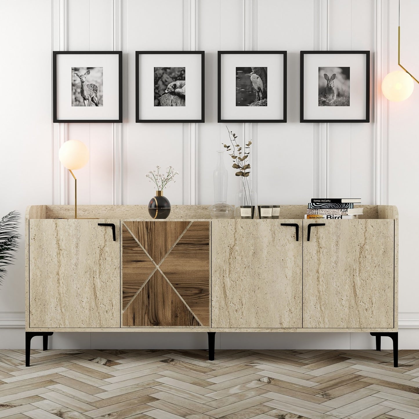 Μπουφές Καρυδί
Τραβερτίνη 180x35x78cm | 845HCT5612
