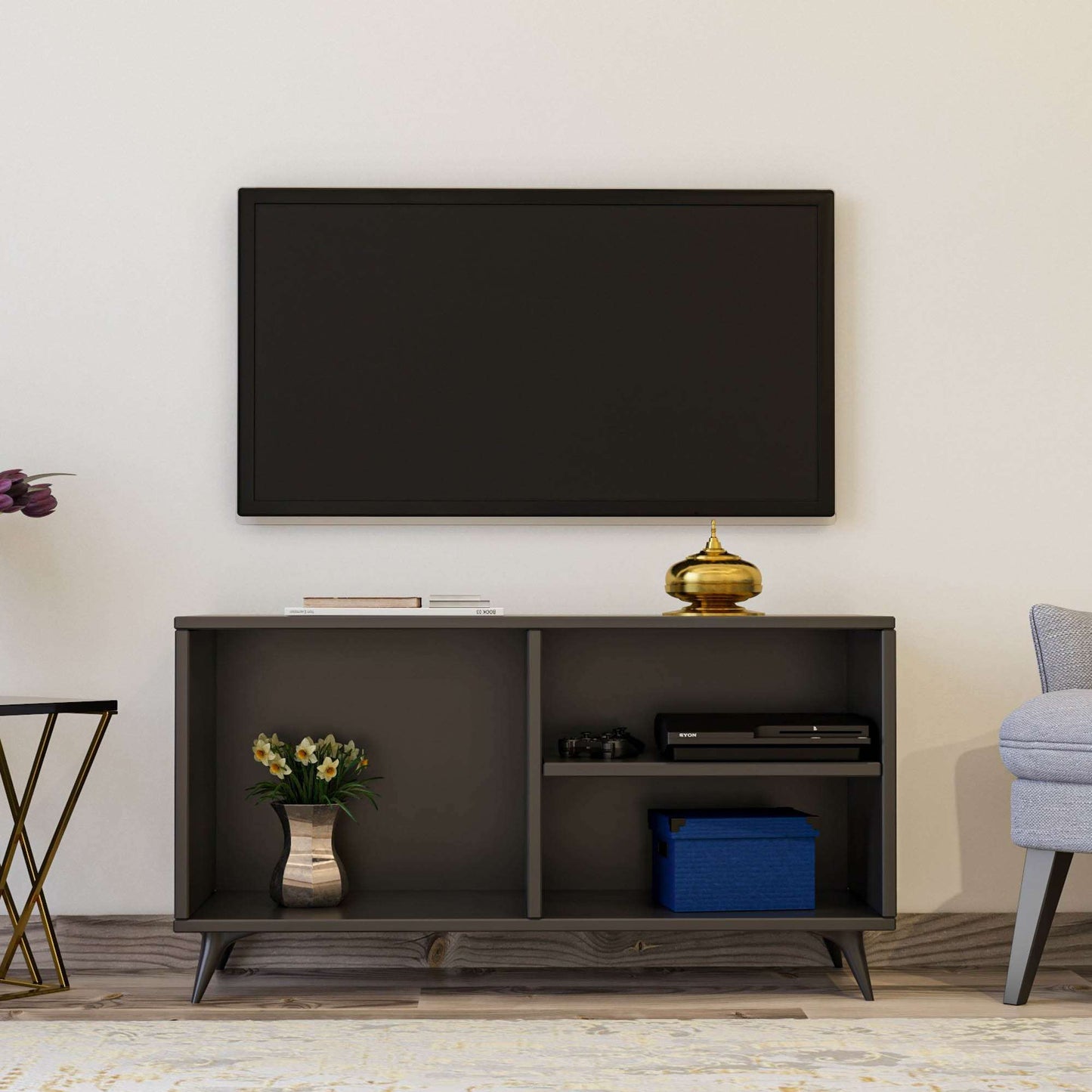 Έπιπλο Τηλεόρασης TV Βάση Σύνθεση Ανθρακί | 854KLN3012
