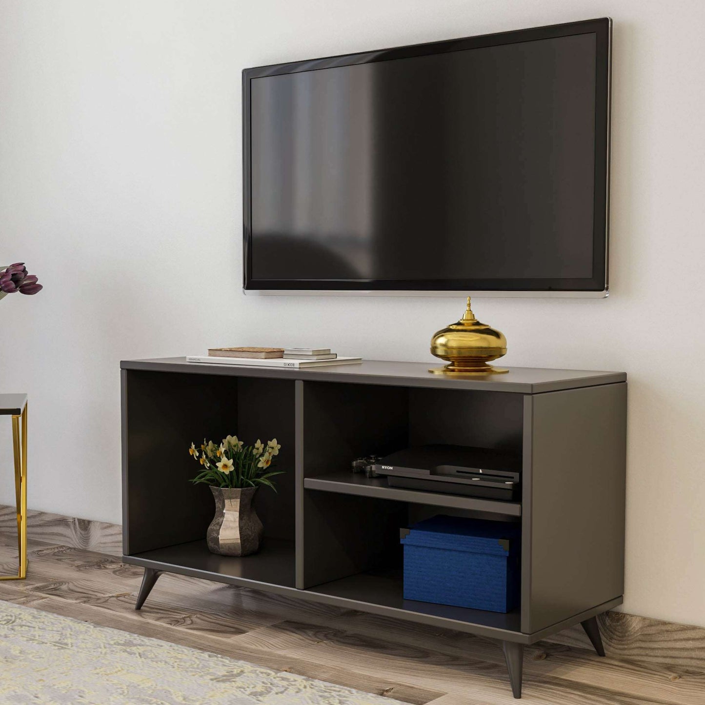 Έπιπλο Τηλεόρασης TV Βάση Σύνθεση Ανθρακί | 854KLN3012