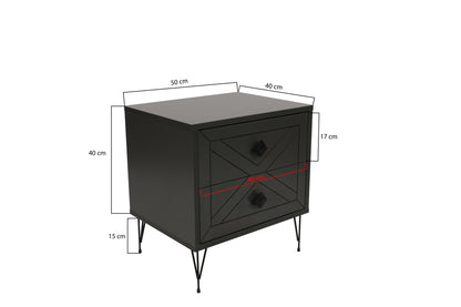 Κομοδίνο Βοηθητικό Τραπεζάκι 44x54x14 εκ. | 854KLN3310