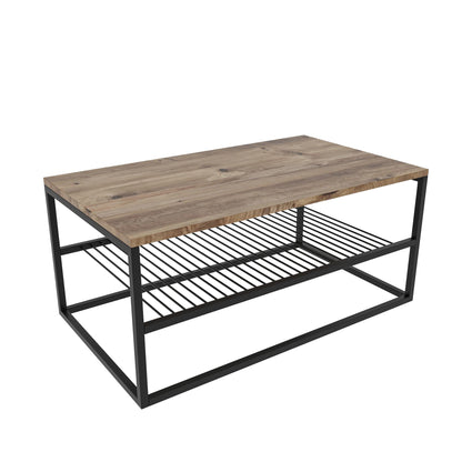 Τραπεζάκι Σαλονιού PineΜαύρο 95 x 55 x 42 εκ GR854KLN4304