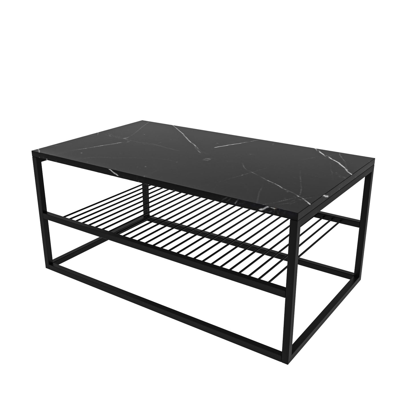 Τραπεζάκι Σαλονιού Μαύρο 95 x 55 x 42 εκ GR854KLN4305