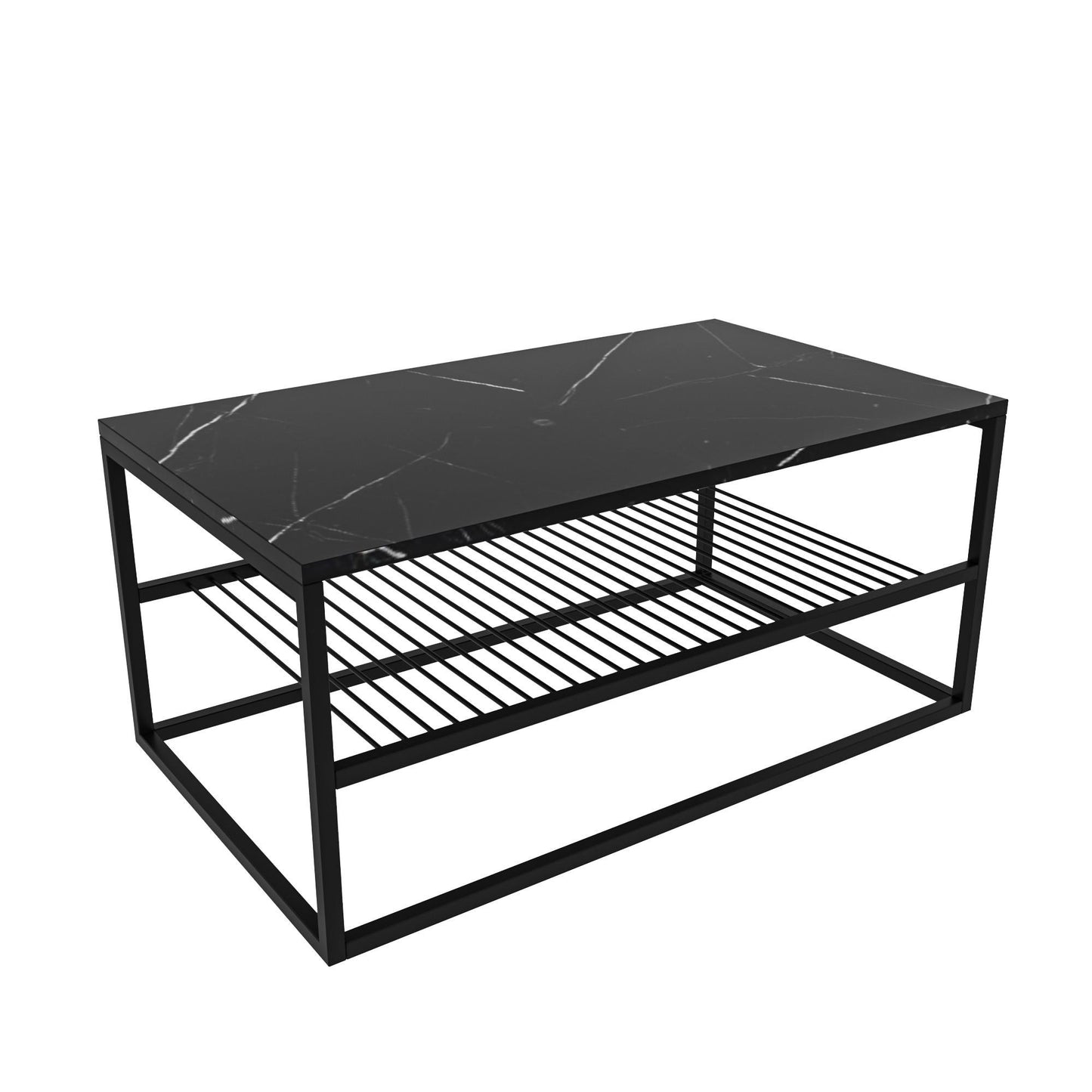 Τραπεζάκι Σαλονιού Μαύρο 95 x 55 x 42 εκ GR854KLN4305