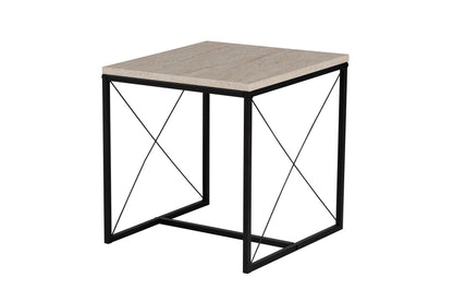 Τραπεζάκι Σαλονιού Set Travertine - Μαύρο 100 x 50 x 52 εκ GR854KLN4754